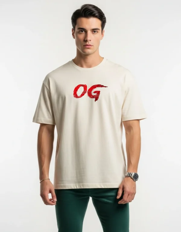 Men’s Cotton Printed Oversized T-Shirt | Half Sleeves