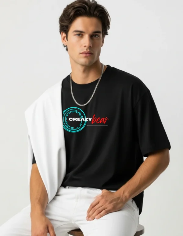 Men’s Cotton Printed Oversized T-Shirt | Half Sleeves