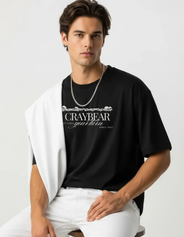 Men’s Cotton Printed Oversized T-Shirt | Half Sleeves