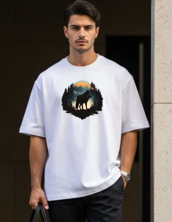 Men’s Cotton Printed Oversized T-Shirt | Half Sleeves