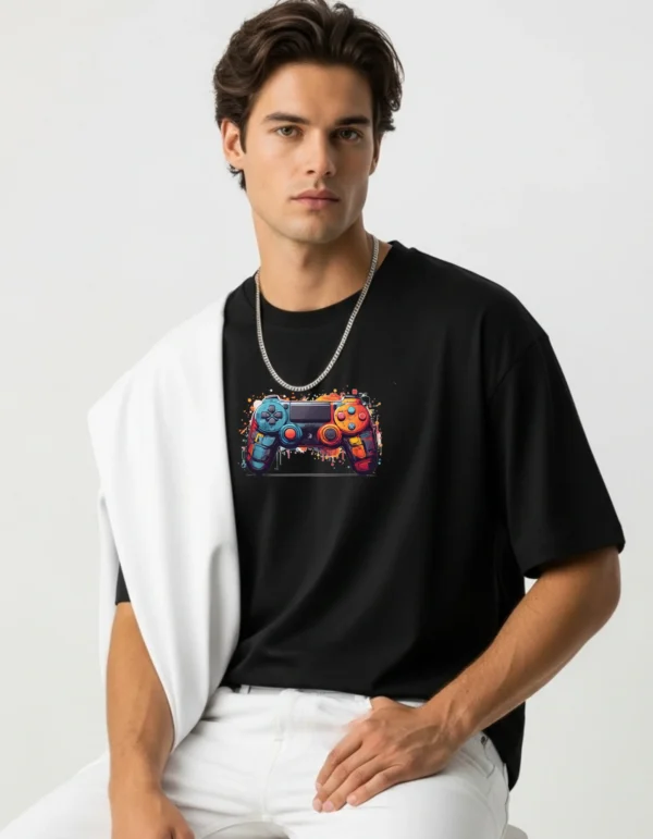 Men’s Cotton Printed Oversized T-Shirt | Half Sleeves