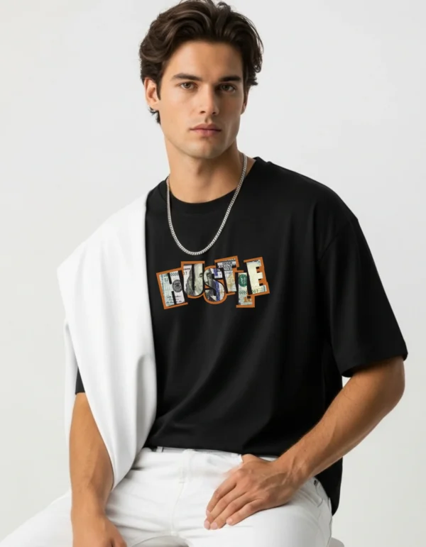 Men’s Cotton Printed Oversized T-Shirt | Half Sleeves