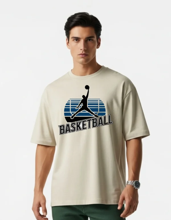 Men’s Cotton Printed Oversized T-Shirt | Half Sleeves