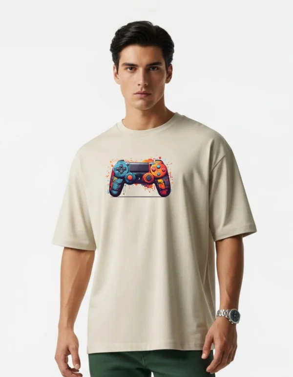 Men’s Cotton Printed Oversized T-Shirt | Half Sleeves