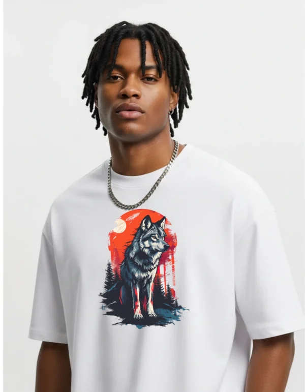 Men’s Cotton Printed Oversized T-Shirt | Half Sleeves