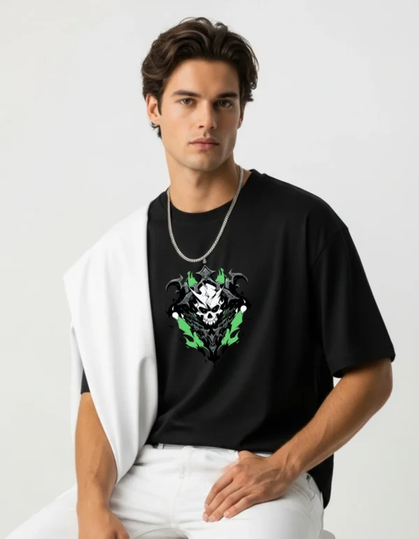 Men’s Cotton Printed Oversized T-Shirt | Half Sleeves